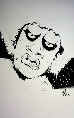 Twilight Zone Nightmare at 20000 Feet Original MATT HEBB SIGNED Hand Inked Art