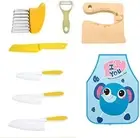 8 PCS Kids Cooking Cutter Set, Montessori Kitchen Tools Safe Cutting Veggies ...