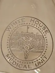 The White House Medical Unit~ Whiskey Decante~ Silver.