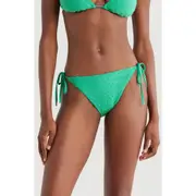 Nike Tie Side Terry Bikini Bottoms in Stadium Green at Nordstrom, Size Small