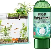 Purification Tablets | 1 Bottle Fast Aquarium Water Filter | Safe Aqua Tablets, Natural Fish Tank Accessories Supplies for Improves Water Quality