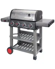 Coleman Cookout 4-Burner Propane Gas BBQ Grill with Side Burner