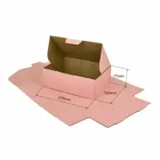 50x Mailing Box 220 x 160 x 77mm A5 Diecut Rose Pink Shipping Carton B284