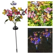 Color Changing Solar Butterfly Ground Light for Garden Decor Waterproof