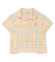 [The Animals Observatory] The Animals Observatory Kangaroo checked cotton shirt Y 12 multicoloured
