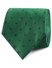 Forest Green Dark Polkadot Tie