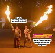 UPGRADED RANGE! Not A Flamethrower White “Super Scorcher" New!