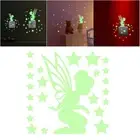 2pcs Glow In The Dark Wall Stickers Luminous Fairies Decals for Wall Removable