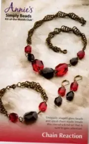 NIP ANNIE'S SIMPLE BEADS KIT OF THE MONTH CLUB CHAIN REACTION BD082
