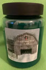 Crossroads "Cut Your Own" 26 OZ Jar Candle with Holiday Art Label