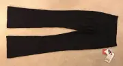NWT! Women's Capezio Bodi Silk Medium Inseam Black Jazz Pants Sz S