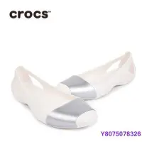 在飛比找Yahoo!奇摩拍賣優惠-熱銷 Crocs 卡駱馳 仙安娜 休閒鞋  圓頭 平底鞋拖鞋
