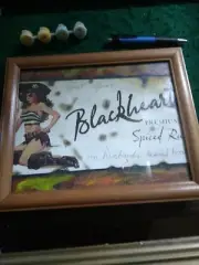 Blackheart Rum Print Ad Mixed Media Collage Art Framed No Glass. Pirate Themed