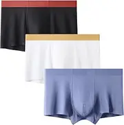 [Maiyifu-GJ] 3 Pack Mens Moisture-Wicking Boxer Briefs Soft Breathable Underwear Trunks Lightweight Comfortable Underpants, Color13, XX-Large, Color13, XX-Large