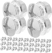 50 Set Industrial Fasteners Kit Machine Screws Nuts Assortment for Angle Iron Construction Assembly