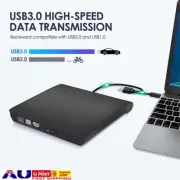 USB 3.0 External DVD CD VCD Writer Burner Reader Player Optical Drive for Laptop