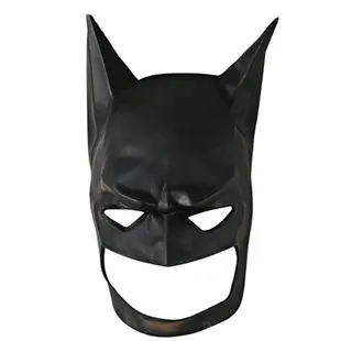 漫威cos蝙蝠俠頭套乳膠黑色蝙蝠俠面具電影周邊黑暗騎士面具