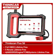 THINKSCAN PLUS S7 S6 S4 THINKCAR OBD2 Scanner Auto ABS,SRS,ECM,TCM,BCM,AC System Car EOBDⅡ Diagnostic Scan Tool Car Code Reader THINKSCAN PLUS S6