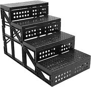 Dog Stairs for Small Dogs, Foldable and Adjustable Pet Steps for Bed and Couch Non Slip Space Saving Design