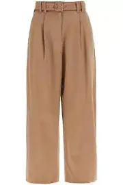 Dina wide trousers in cotton 'S MAX MARA Woman Tg. 44 IT DINA 002KC BEIGE