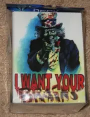 Max Protection I Want your Brains Undead Uncle Sam Deck Armor Gaming Card Box