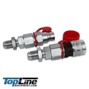 TL24 #10 JIC Thread 1/2" Flat Face Hydraulic Quick Connect Coupler Skid Steer