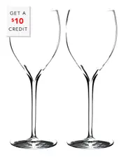 Waterford Elegance Crisp White Optics Sauvingnon Blanc Glasses (Set of 2) with $10 Credit