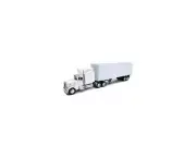 New Ray 14363 Peterbilt 379 With Dry Van - All-White Toy Truck [NRY14363]