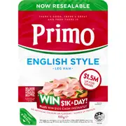 Primo English Style Sliced Leg Ham 100g
