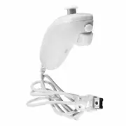 TechFlo White Left Nunchuck Video Game Controller Remote For Nintendo Wii