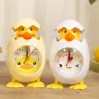 Cartoon Bell Alarm Clocks Plastic Mini Clock Eggshell Alarm Clock Bedside