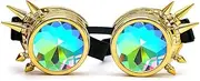 DPLUS Kaleidoscope Goggles - Prism Steampunk Cyber Real Crystal Rainbow Diamond Lenses