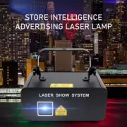 Full-color Animation Laser Projector DJ Light DMX Stage Laser Beam Light 1W RGB
