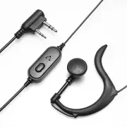 4Pcs Earpiece with Mic Headset 2Pin For Kenwood Baofeng Retevis Two Way Radio
