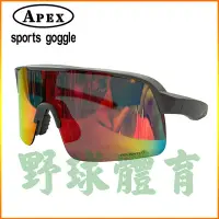 在飛比找Yahoo!奇摩拍賣優惠-APEX 成人 偏光 運動太陽眼鏡 彩片 霧灰 5213N