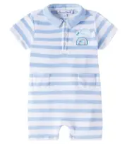 [Tartine et Chocolat] Tartine et Chocolat Baby striped cotton-blend terry playsuit M 6 blue