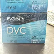 Sony DVC 60 min LP 90 DVM60PRL Premium Mini DV Camcorder Digital Video Sealed