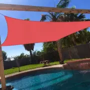 8' x 12' Sun Shade Sail Rectangle Outdoor Canopy Cover UV Block for Backyard ...