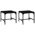2x Side Coffee Tables Black 40cm Modern Sofa Lounge Side Bed Lamp Nightstand