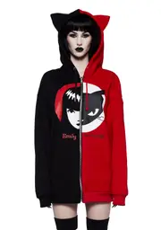 [Dolls Kill x Emily The Strange] Piece Of Me Graphic Hoodie