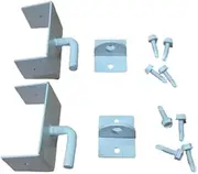 Brackets for PVC Picket Temporary Fence Portable Event Café Fencing DIY Cut, 2X Bracket Set
