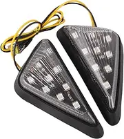 2 Pcs Motorcycle Amber Turn Signal Lights Bright LED Indicators with Unique Design for Enhanced Visibility Easy to Install Motorcycle Indicator Lights
