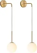 Minimalism style battery operated wall lamp decor set of two,39in wall light fixture length adjustable,Dimmable Wireless wall sconces with remote control,Rechargeable wall lighting non hardwire design