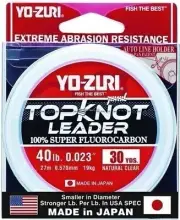 Yo-Zuri TKLD40LBNCL30YD Topkot Fluorocarbon Leader 40lb 30yd Clear Boxed