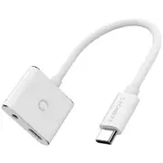 Cygnett Essentials 3.5mm to USB-C Adaptor with Charging Port