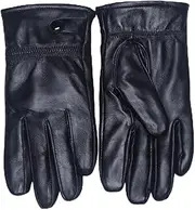 [HAMKVBPR] Men's Gloves Men's Winter Leather Gloves Padded Warm Leather Gloves Winter Warm Gloves