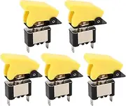 5PCS Toggle Switch, Alloy Material with ABS Cover, 25A Rated Current, 12VDC Rocker Switch, Stable Performance, Ideal for ATV/Off Road/Utility Vehicles