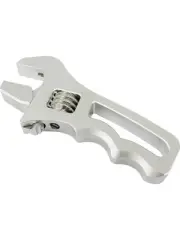 Proflow Billet Compact Adjustable AN Grip Wrench Spanner, Si (PFE430-AGSRT-SIL)