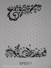 NELLIE SNELLEN EMBOSS FOLDER "VINTASIA CELEBRATIONS" EFE017 CARDS & SCRAPBOOKING