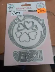 CUTTING DIES FOR SCRAPBOOKING NEW (JJ246) CRAFTLAB CIRCLE LOVE